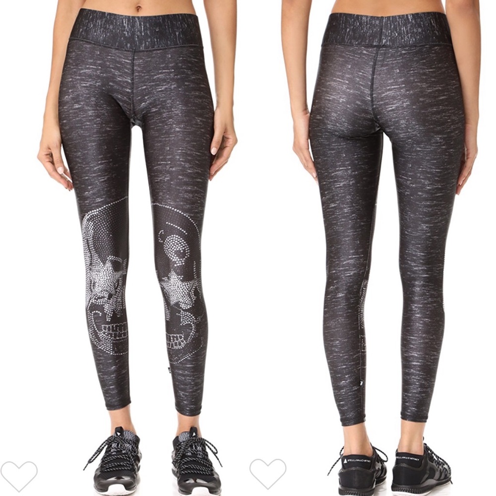 Terez Starry Eyed Crystal Skull Tall Band Legging